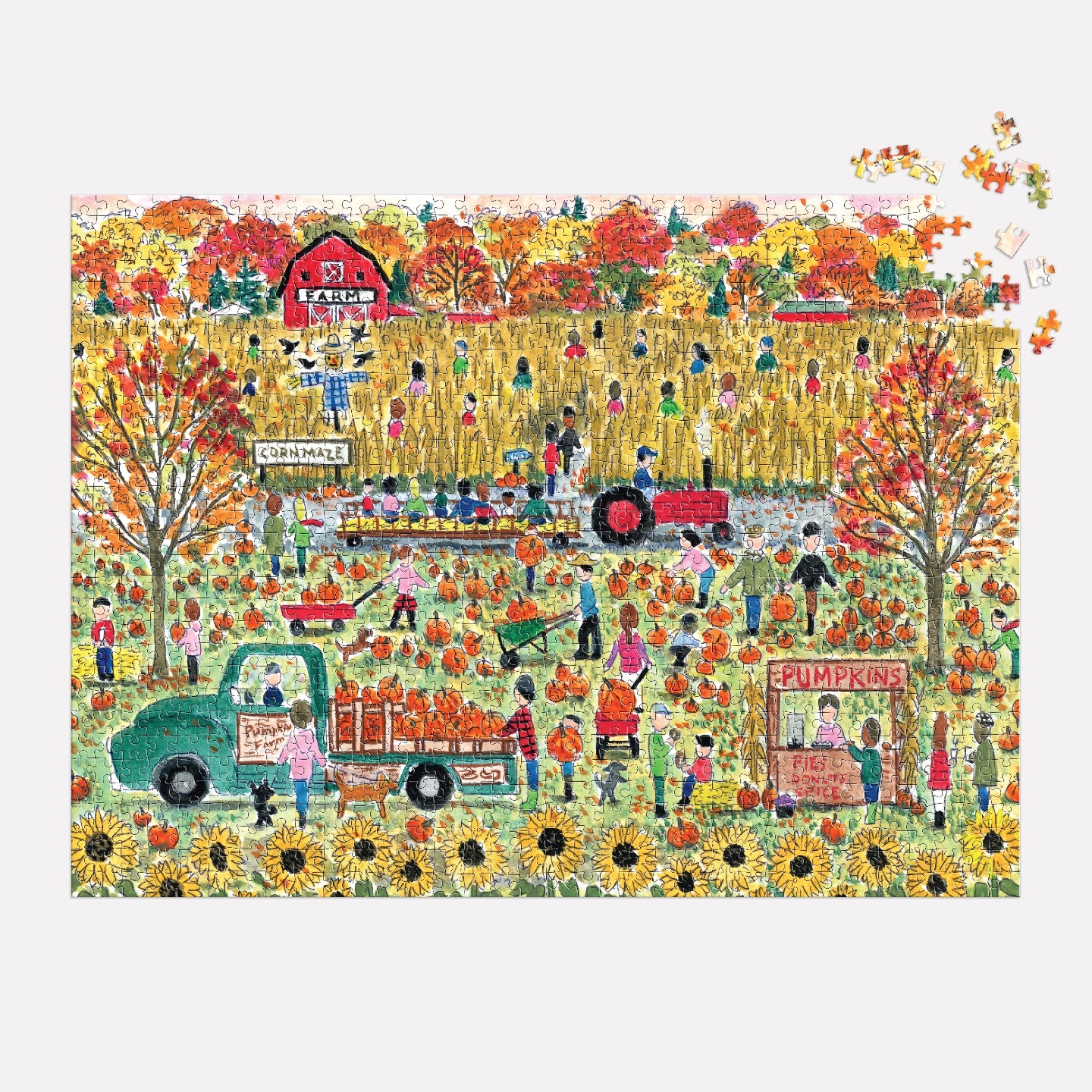 GALISON Michael Storrings Pumpkin Patch 1000 Piece Puzzle