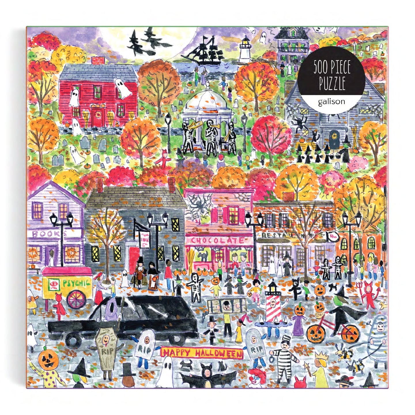 GALISON Michael Storrings Halloween Parade 500 Piece Puzzle