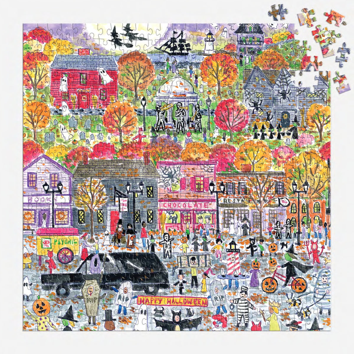 GALISON Michael Storrings Halloween Parade 500 Piece Puzzle