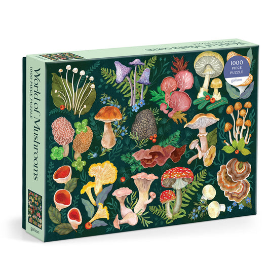 GALISON World of Mushrooms 1000 Piece Puzzle