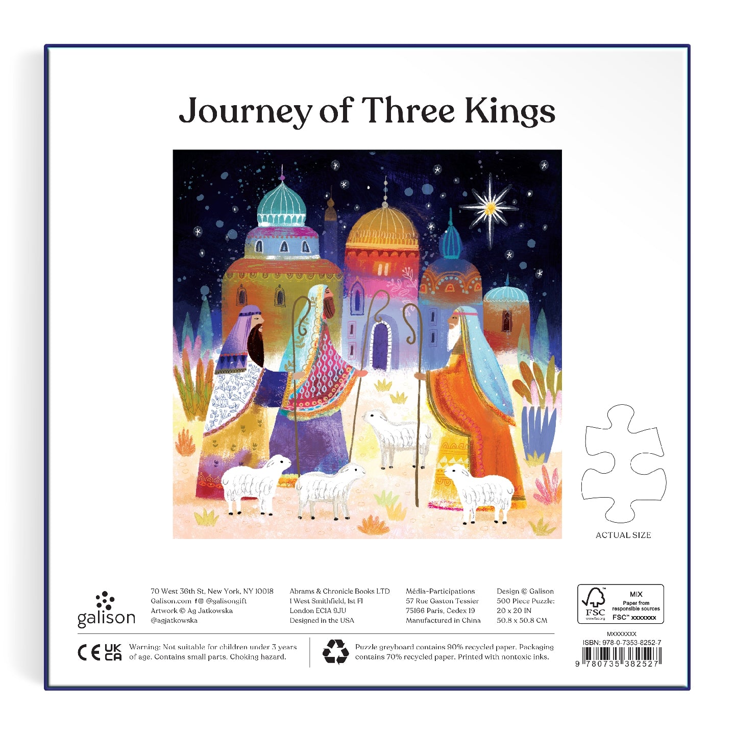 GALISON Journey Of Three Kings 500 Piece Puzzle