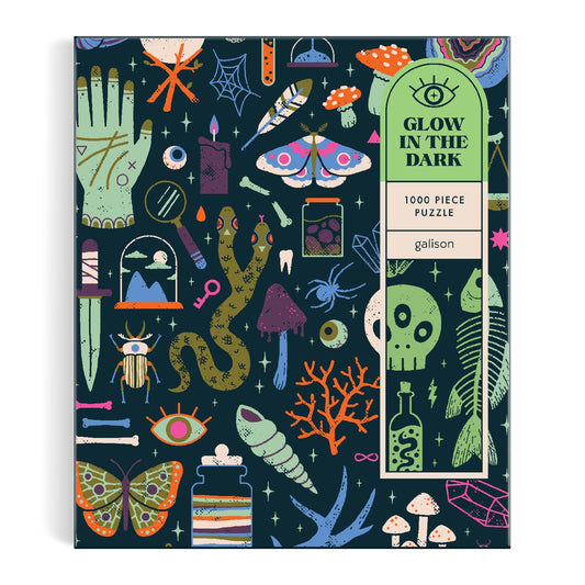 GALISON  Occult and Curious 1000 Piece Glow in the Dark Puzzle