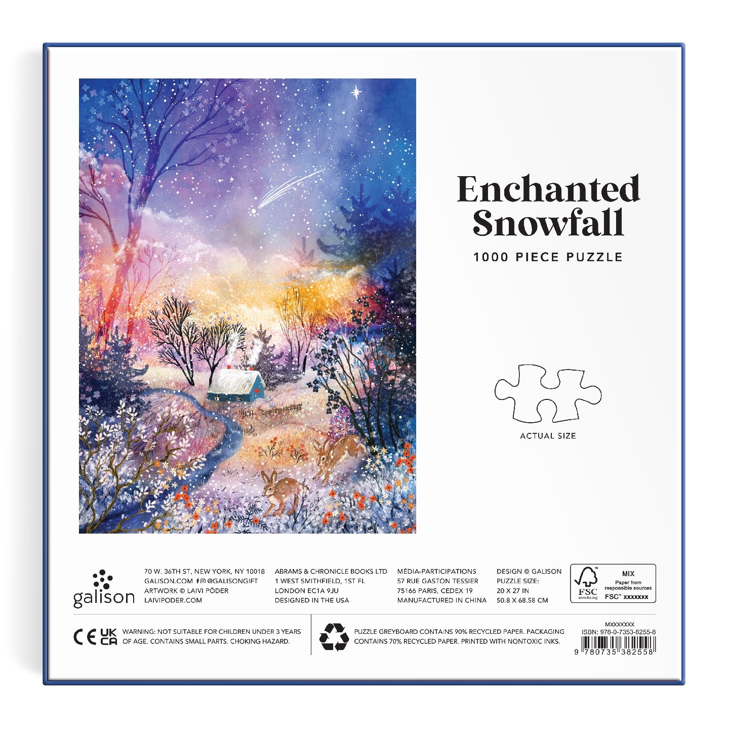 GALISON Enchanted Snowfall 1000 Piece Puzzle