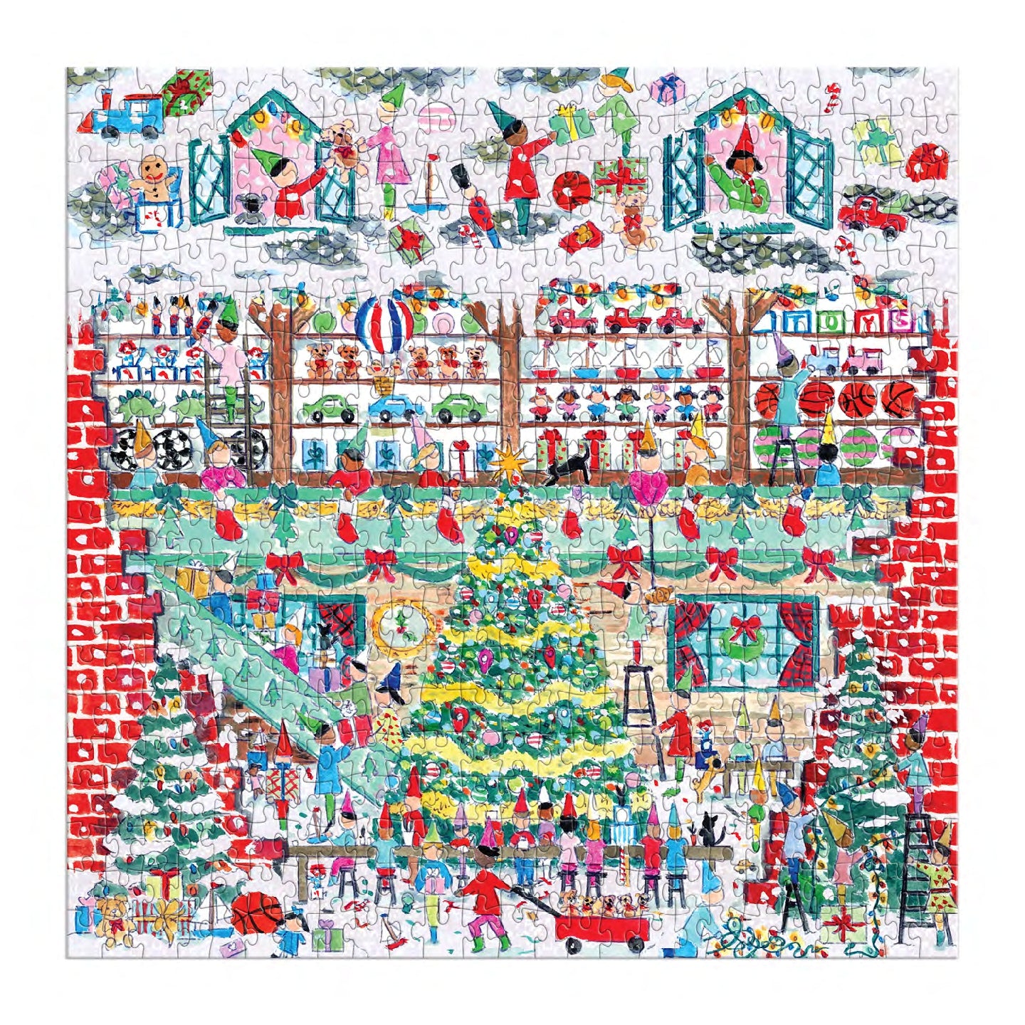 GALISON Michael Storrings Toy Workshop 500 Piece Foil Puzzle