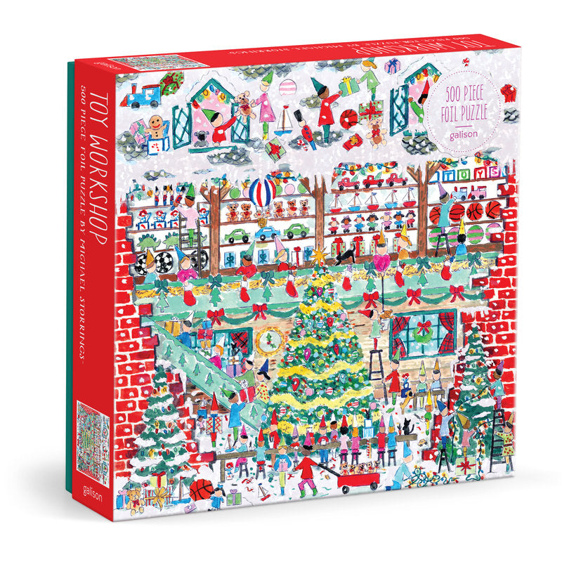GALISON Michael Storrings Toy Workshop 500 Piece Foil Puzzle