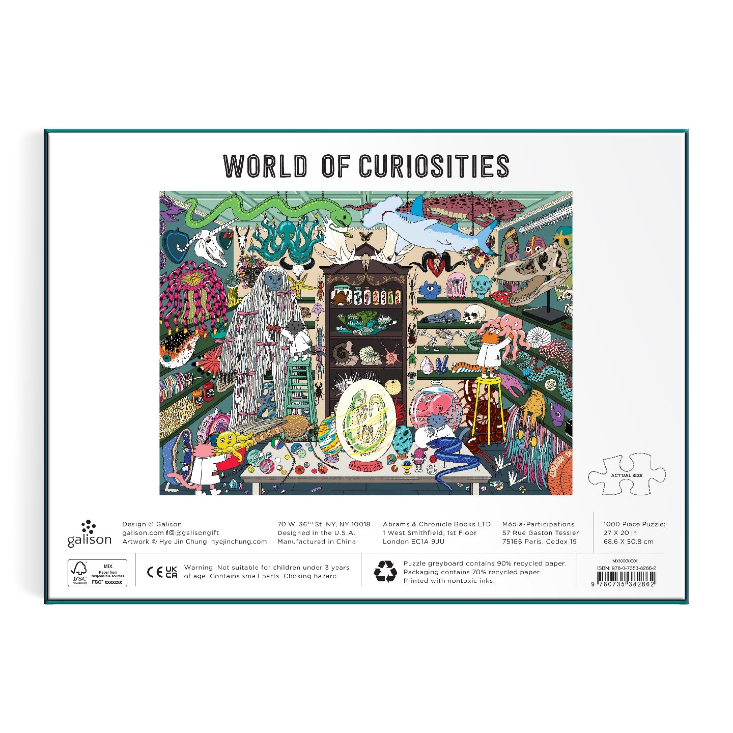 GALISON World of Curiosities 1000 Piece Puzzle