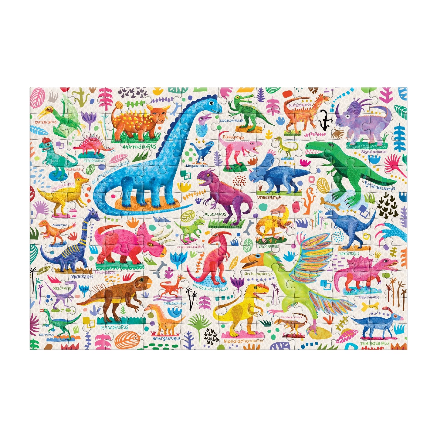 MUDPUPPY Mighty Dinosaurs 100 Piece Puzzle