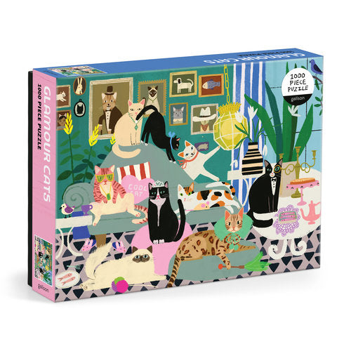 GALISON Glamour Cats 1000 Piece Puzzle