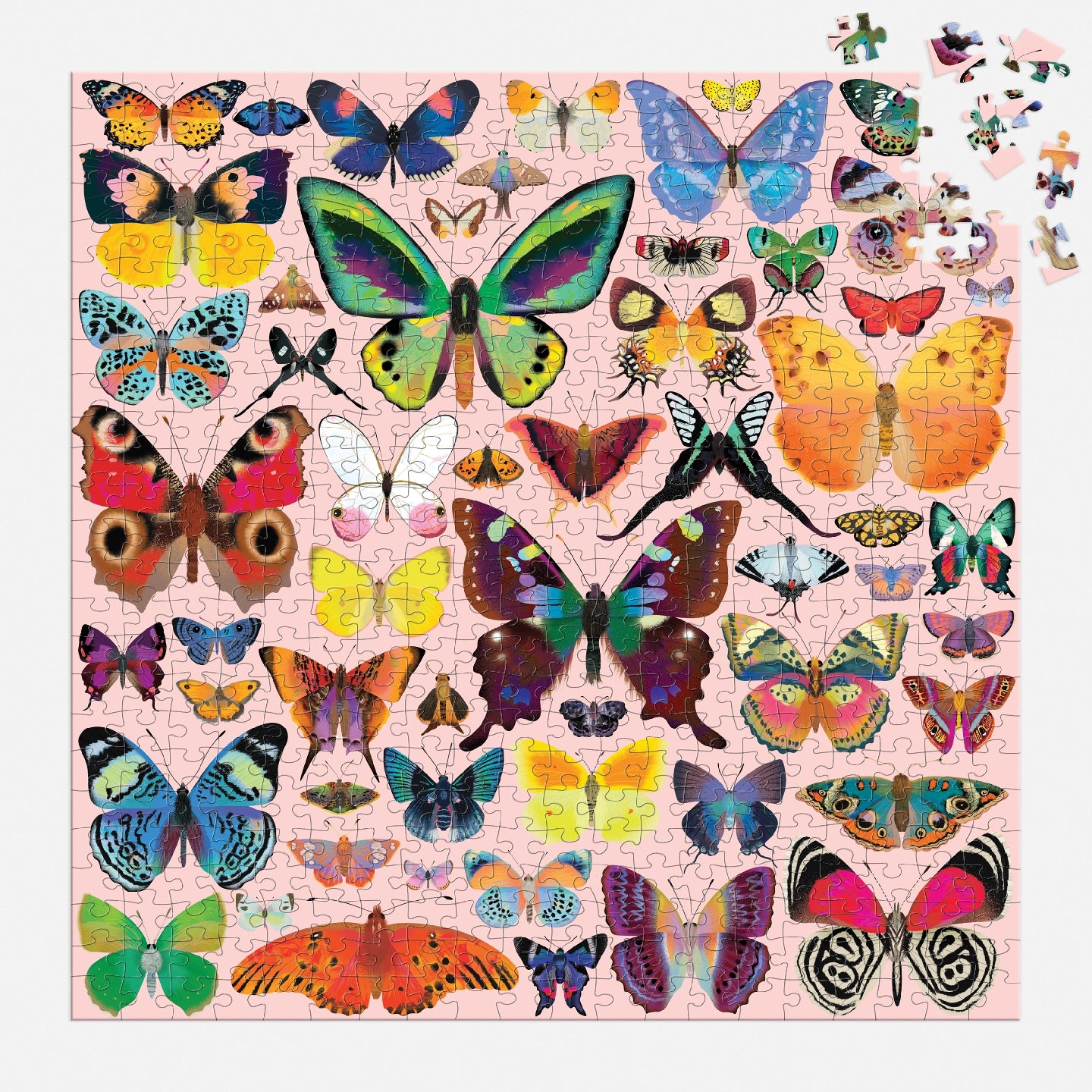 MUDPUPPY Brilliant Butterflies 500 Piece Family Puzzle
