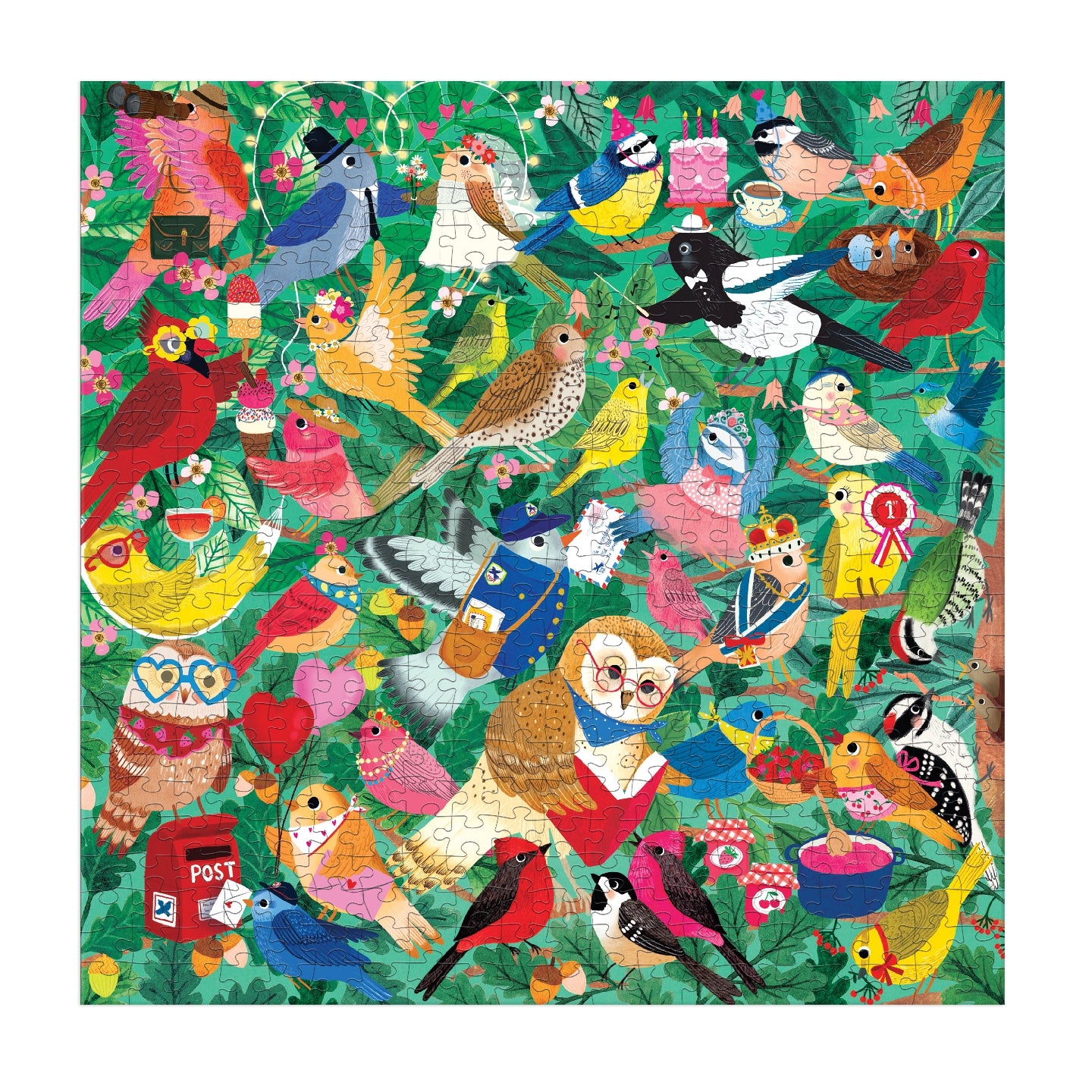 MUDPUPPY Birding Around 500 Piece Family Puzzle