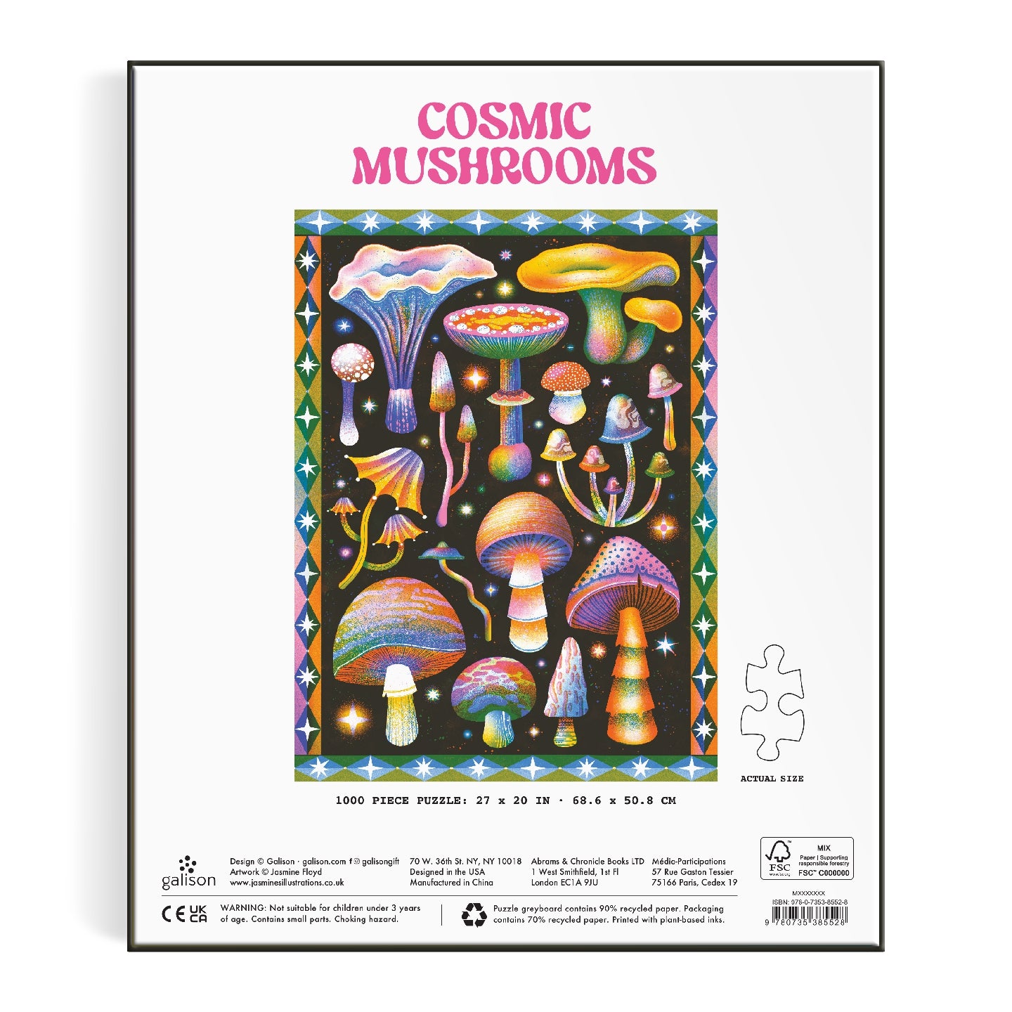 GALISON Cosmic Mushrooms 1000 Piece Puzzle