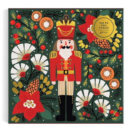 GALISON Merry Nutcracker 500 Piece Foil Puzzle