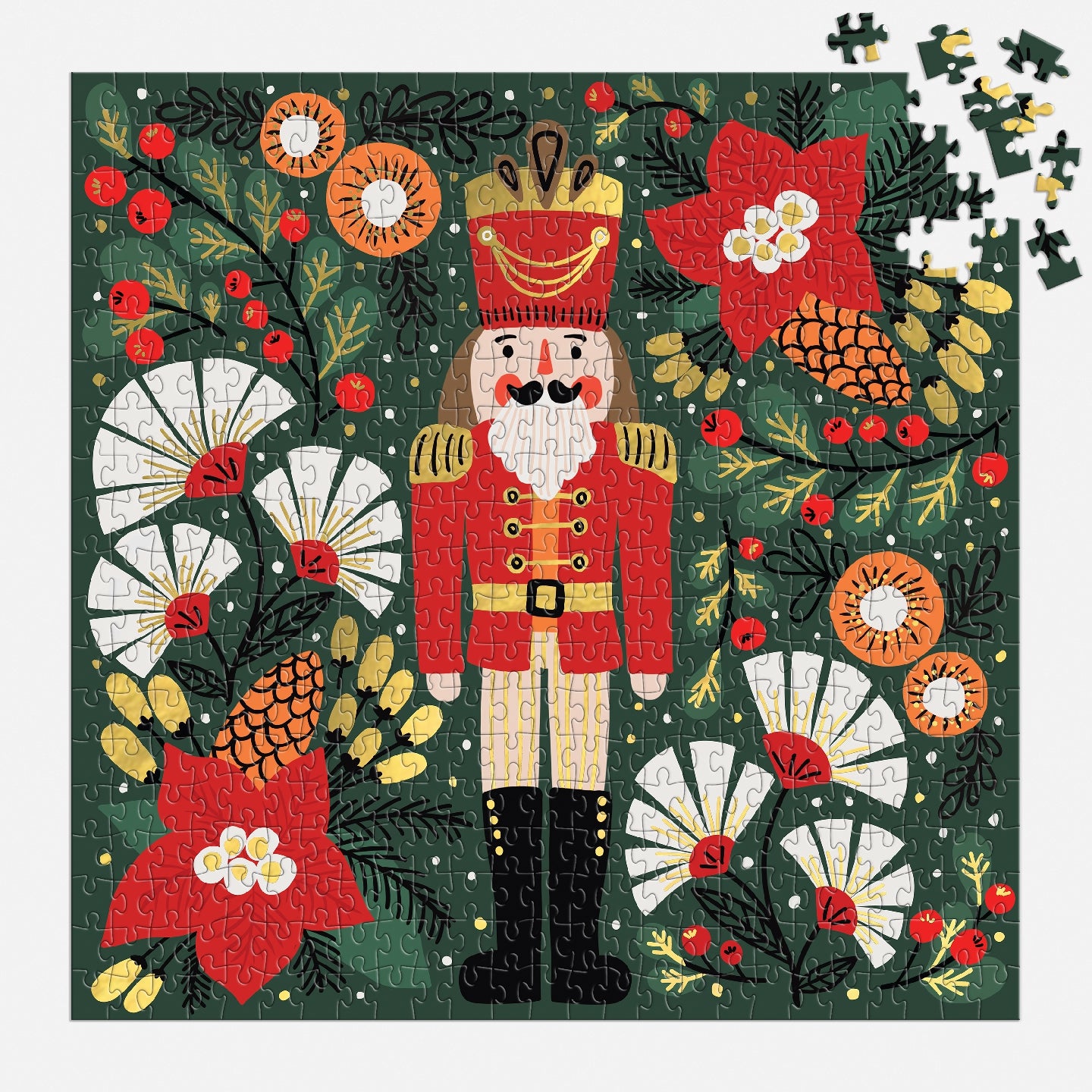 GALISON Merry Nutcracker 500 Piece Foil Puzzle