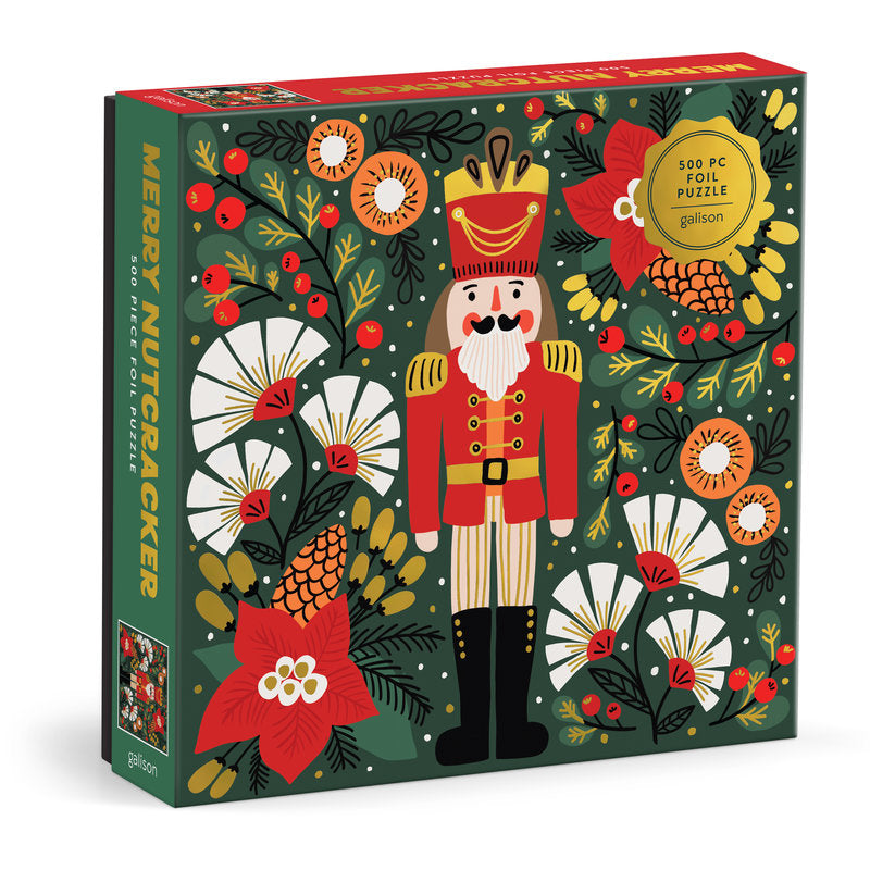 GALISON Merry Nutcracker 500 Piece Foil Puzzle