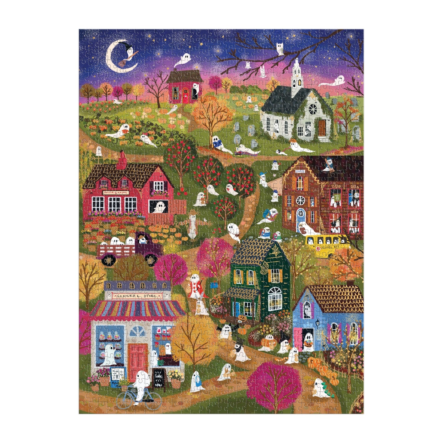 GALISON Joy Laforme Spooky Village 1000 Piece Foil Puzzle