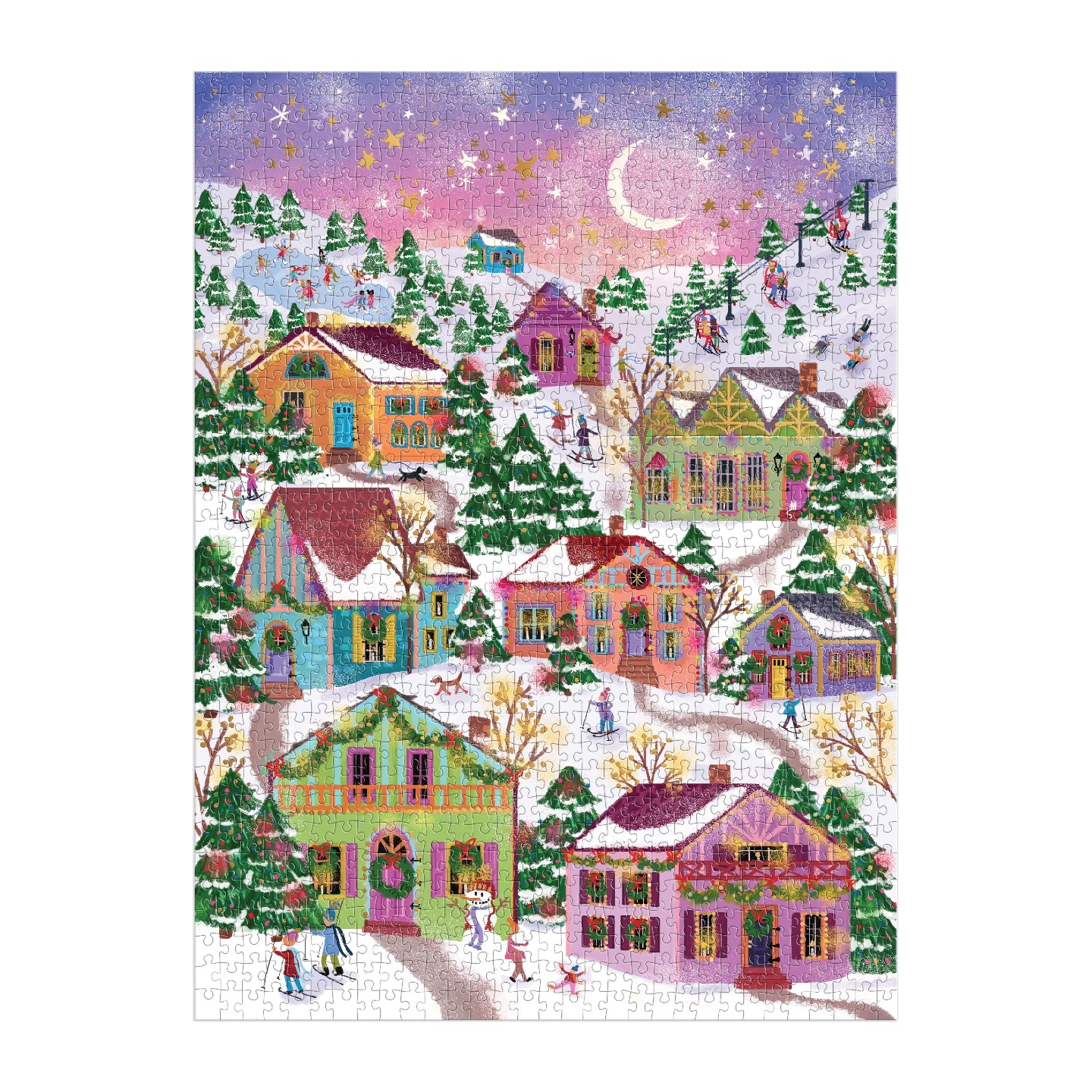 GALISON Joy Laforme Snowcap Village 1000 Piece Foil Puzzle