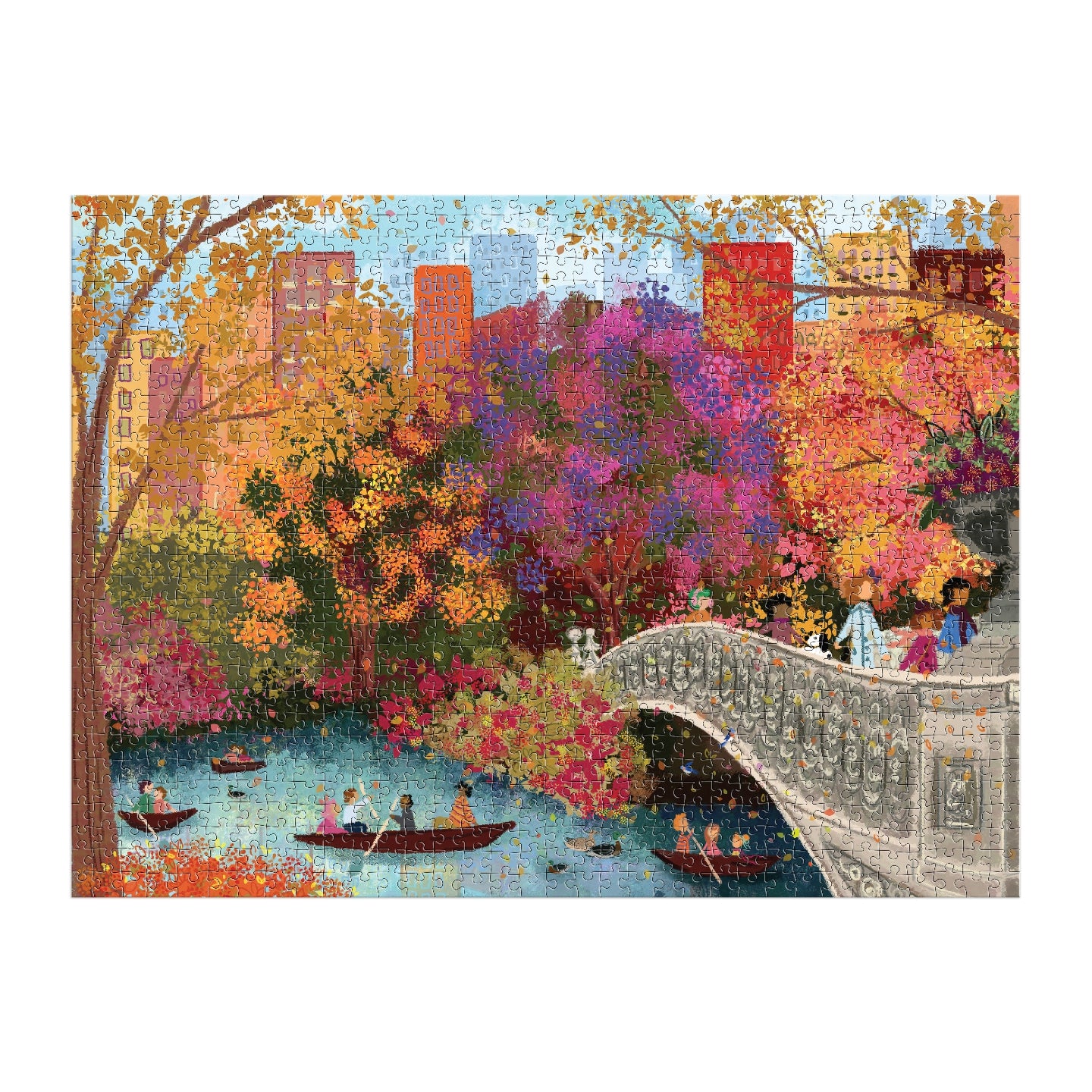 GALISON Joy Laforme Autumn on Bow Bridge 1000 Piece Puzzle