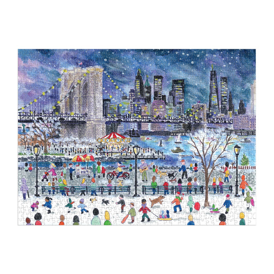 GALISON Michael Storrings Snowfall Over New York City 1000 Piece Puzzle