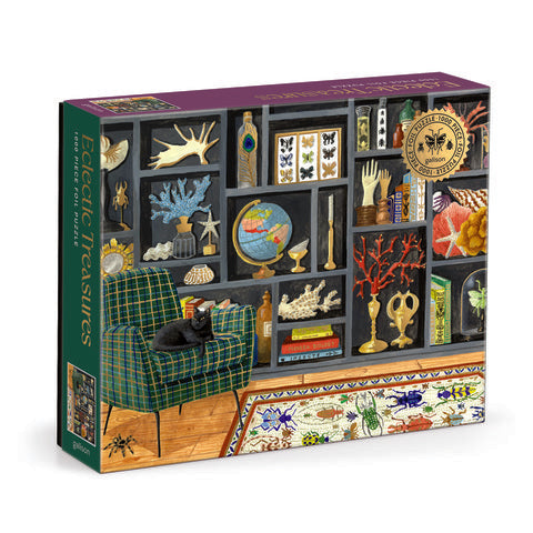 GALISON Eclectic Treasures 1000 Piece Foil Puzzle