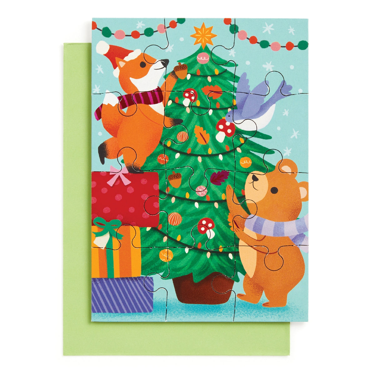 GALISON Construction Site Birthday Greeting Card Puzzle