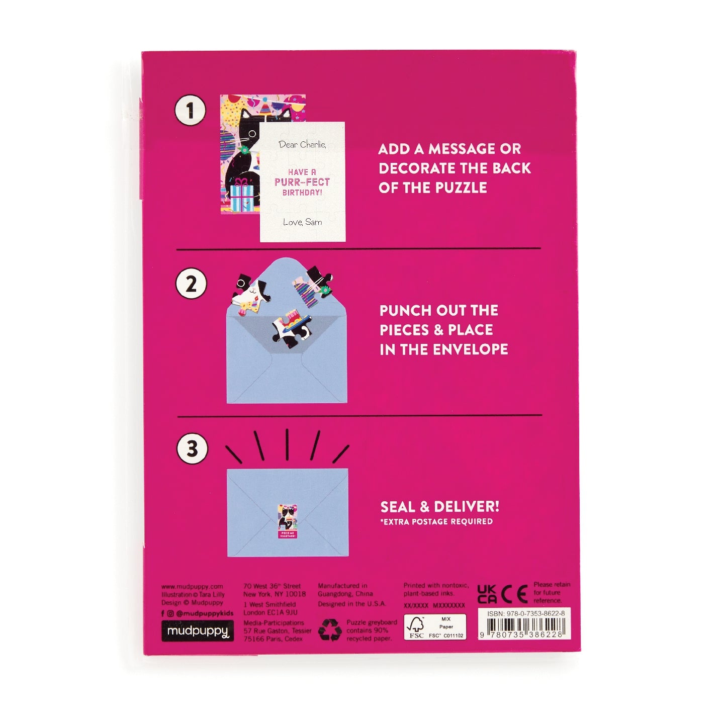 GALISON Purr-fect Cat Birthday Greeting Card Puzzle