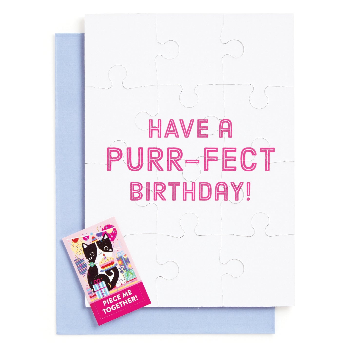 GALISON Purr-fect Cat Birthday Greeting Card Puzzle