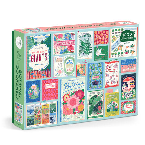 GALISON Ever Upward Botanist Bookshelf 1000 Piece Puzzle