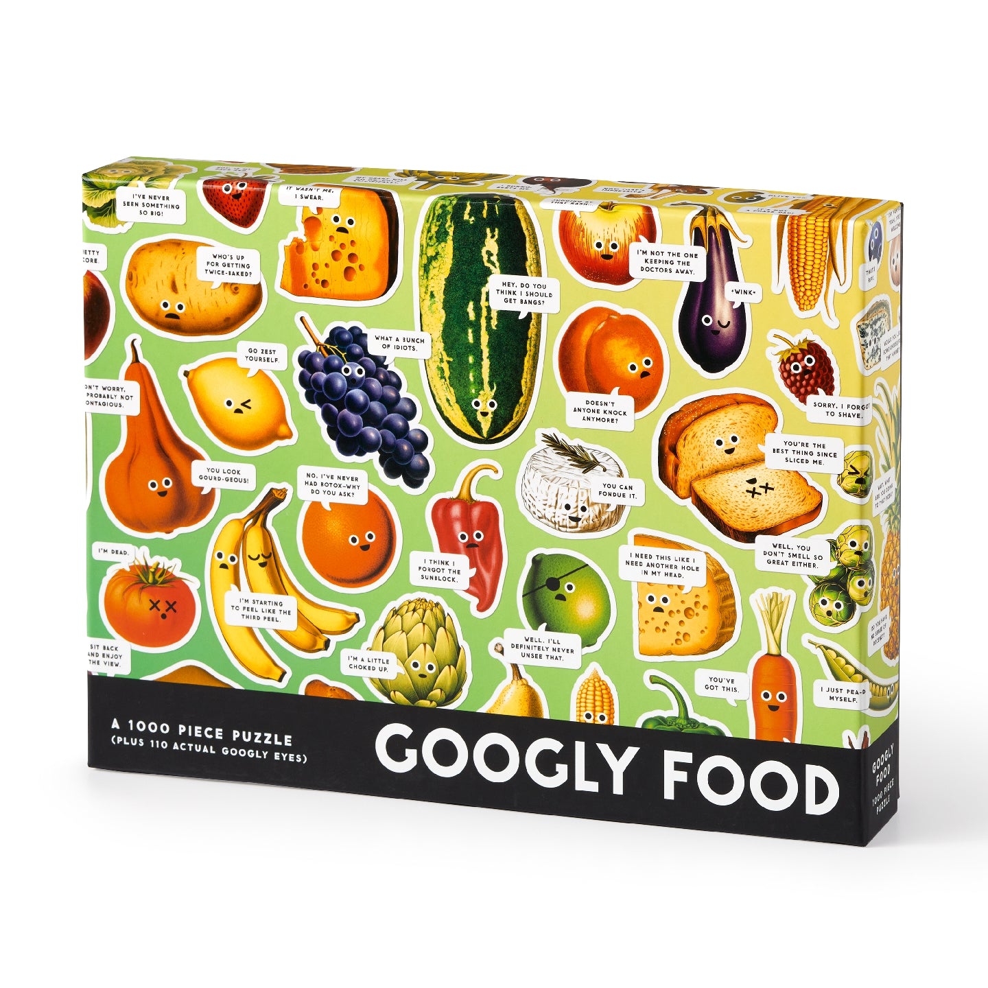BRASS MONKEY Googly Food 1000 Piece Puzzle