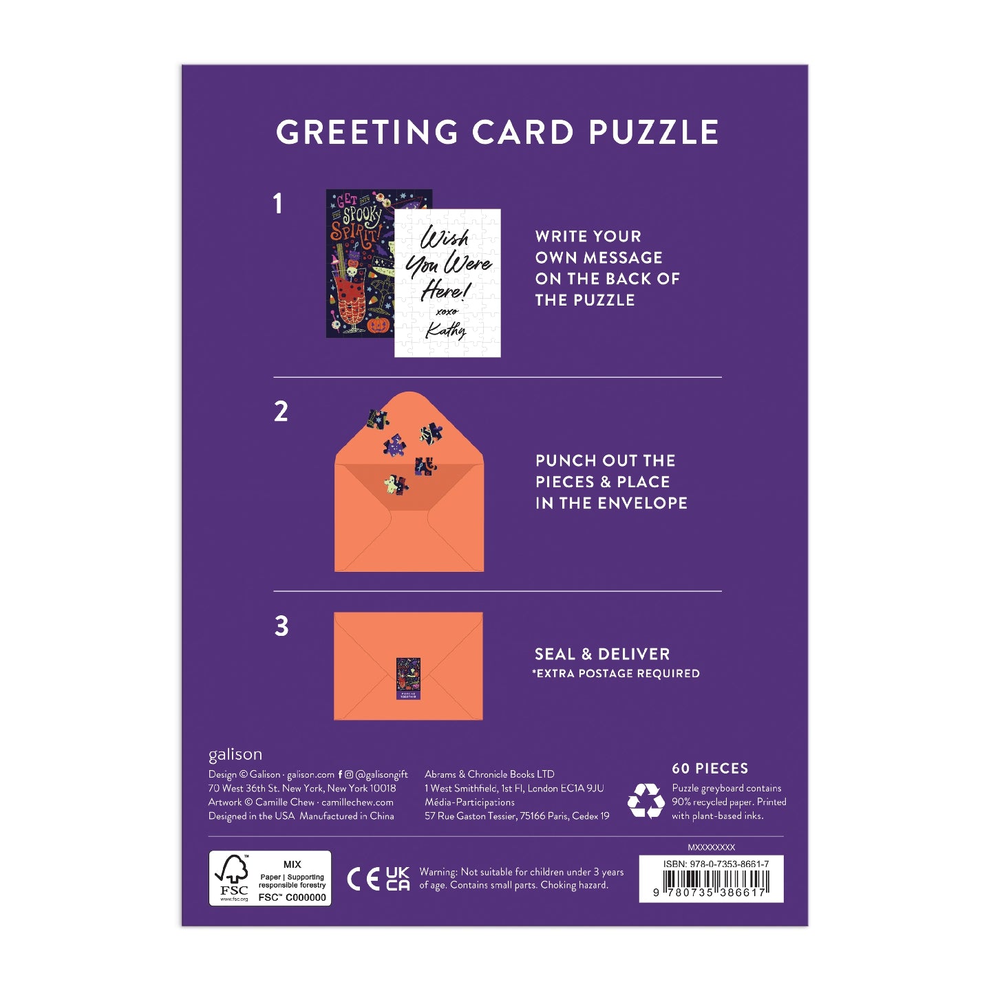GALISON Get into the Spooky Spirit Greeting Card Puzzle