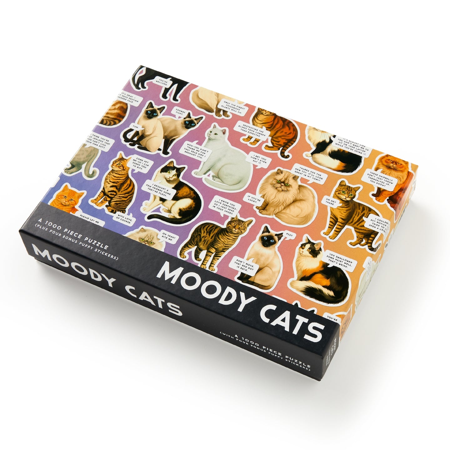 BRASS MONKEY Moody Cats 1000 Piece Puzzle