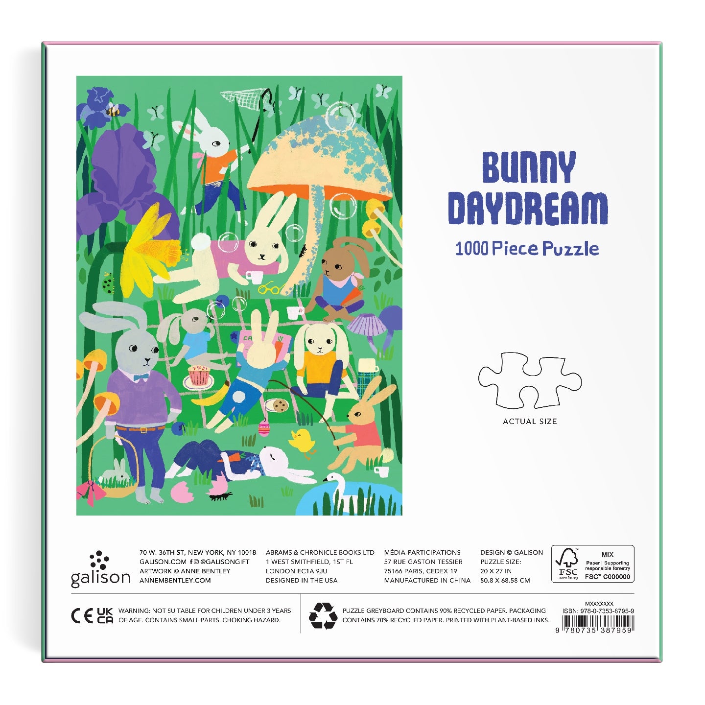 GALISON Bunny Daydream 1000 Piece Puzzle