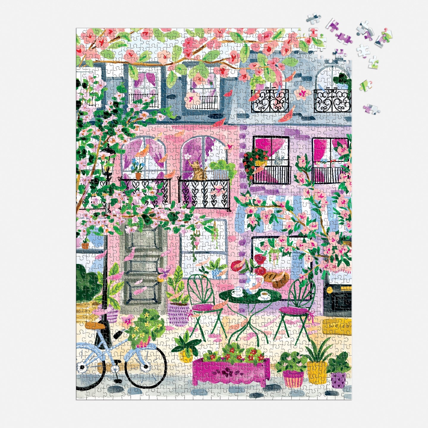 GALISON Cherry Lane Blossoms 1000 Piece Puzzle