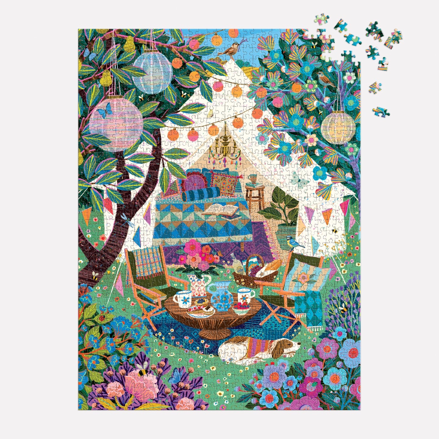 GALISON Victoria Ball Blooming Escape 1000 Piece Puzzle