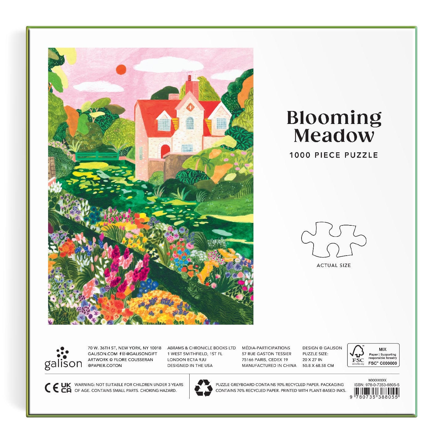 GALISON Blooming Meadow 1000 Piece Puzzle