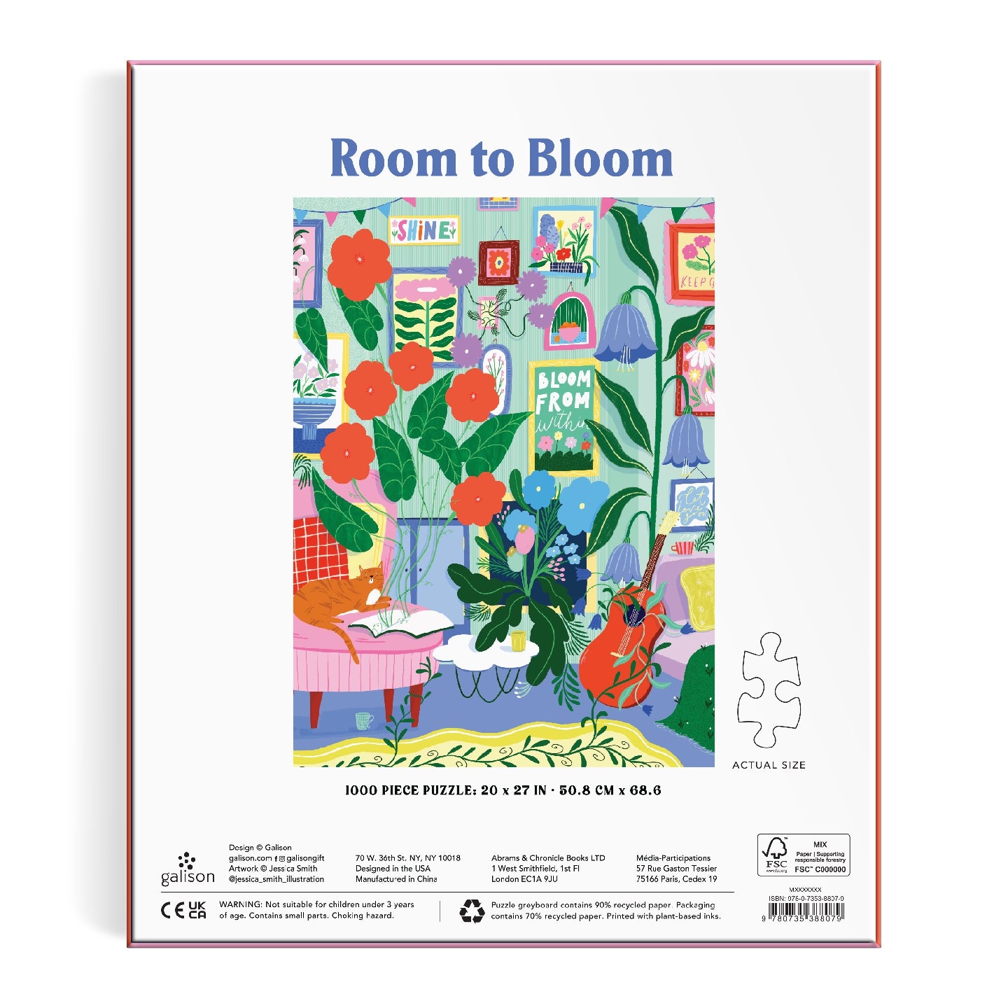 GALISON Room to Bloom 1000 Piece Puzzle