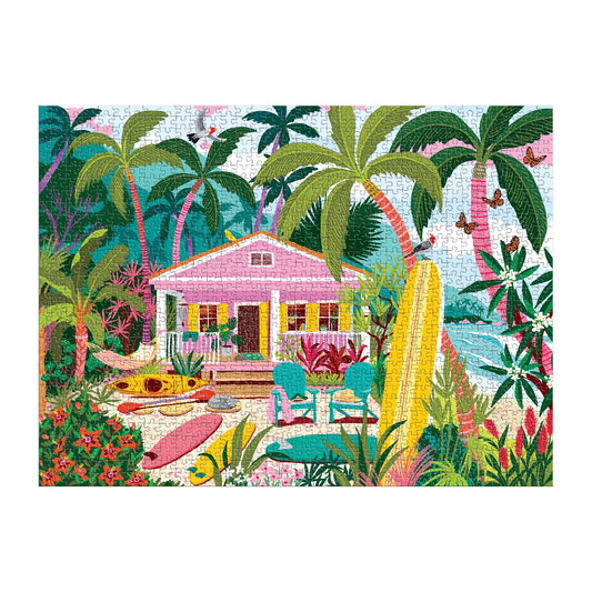 GALISON Surfside Bungalow 1000 Piece Puzzle
