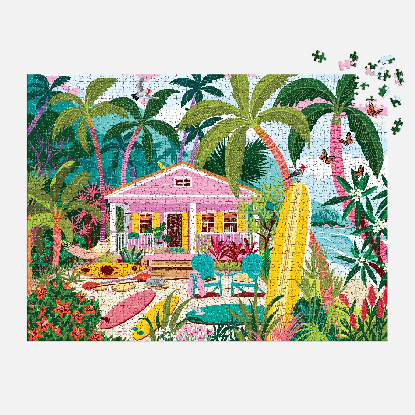 GALISON Surfside Bungalow 1000 Piece Puzzle