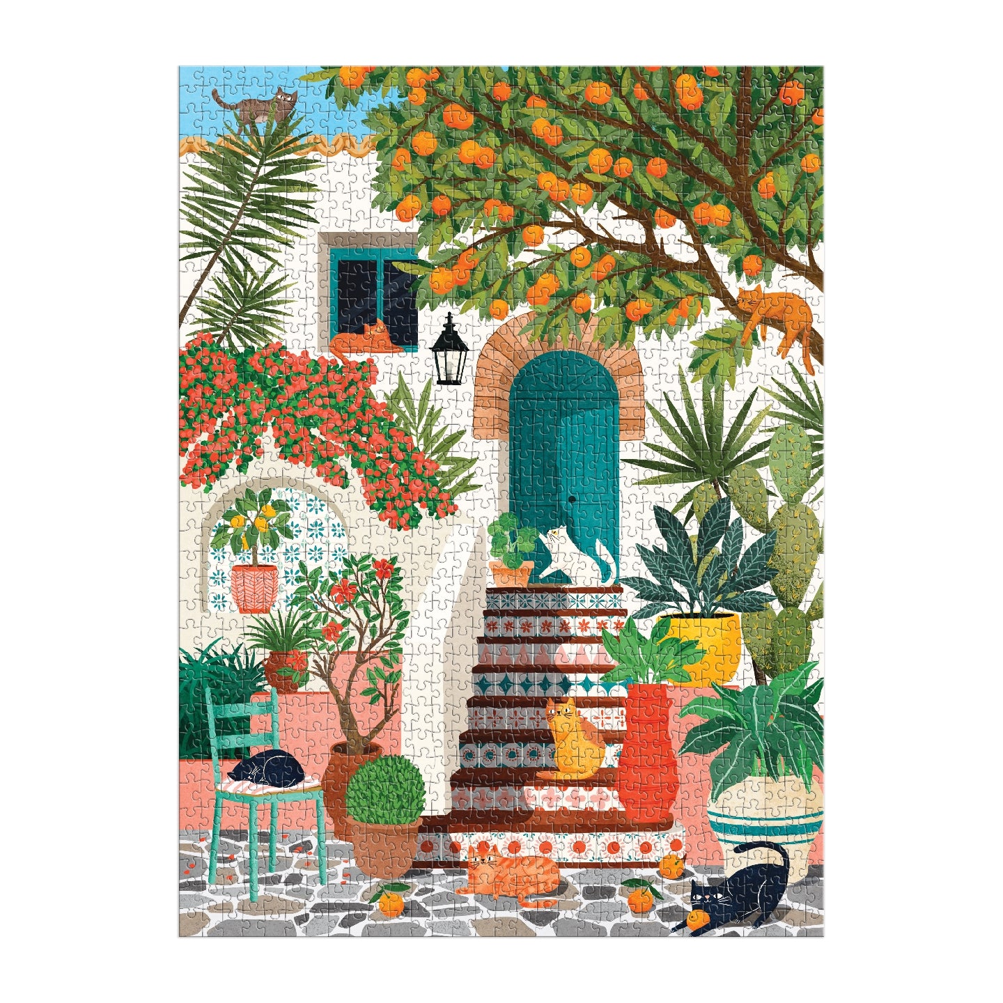 GALISON Mediterranean Cats 1000 Piece Puzzle
