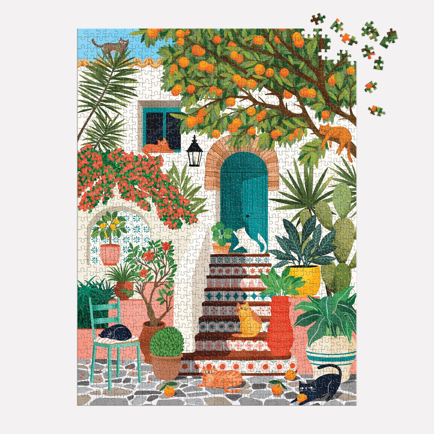 GALISON Mediterranean Cats 1000 Piece Puzzle