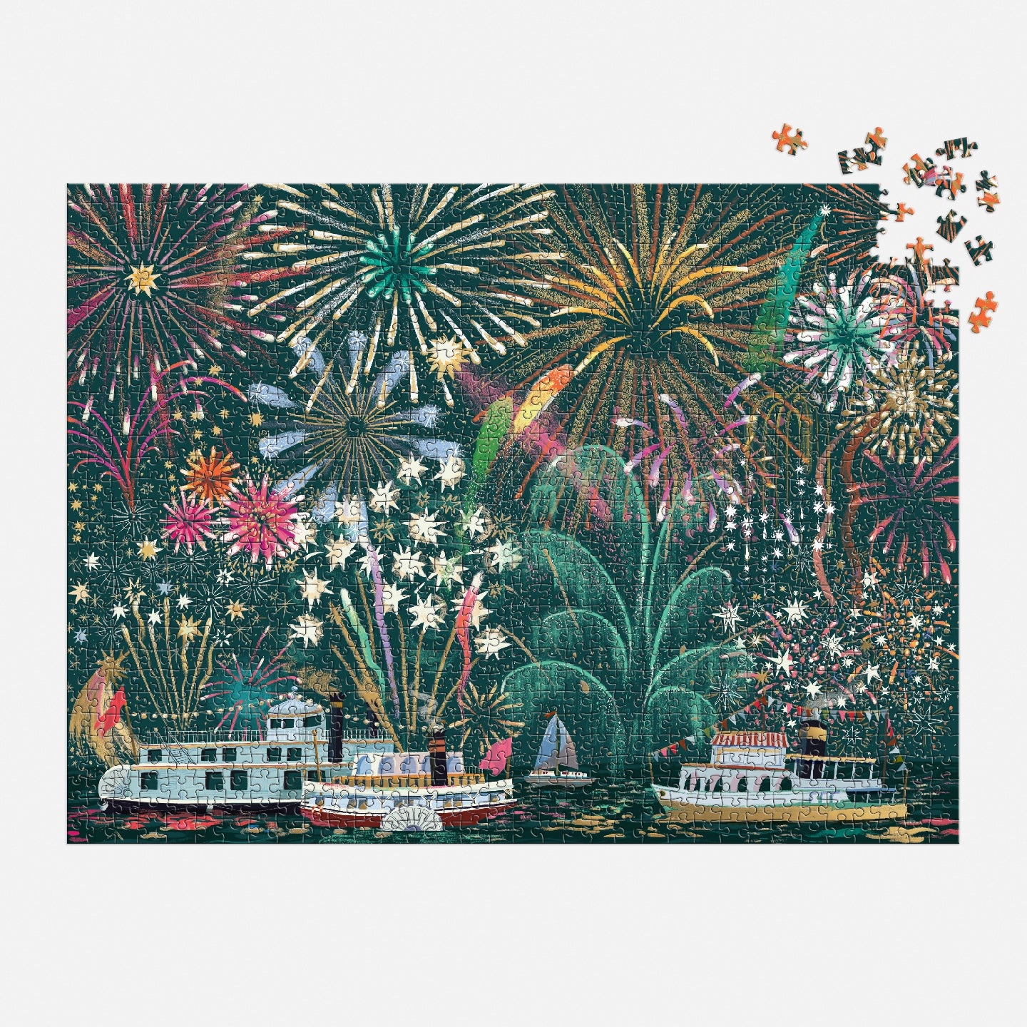 GALISON Fireworks Jubilee 1000 Piece Foil Puzzle