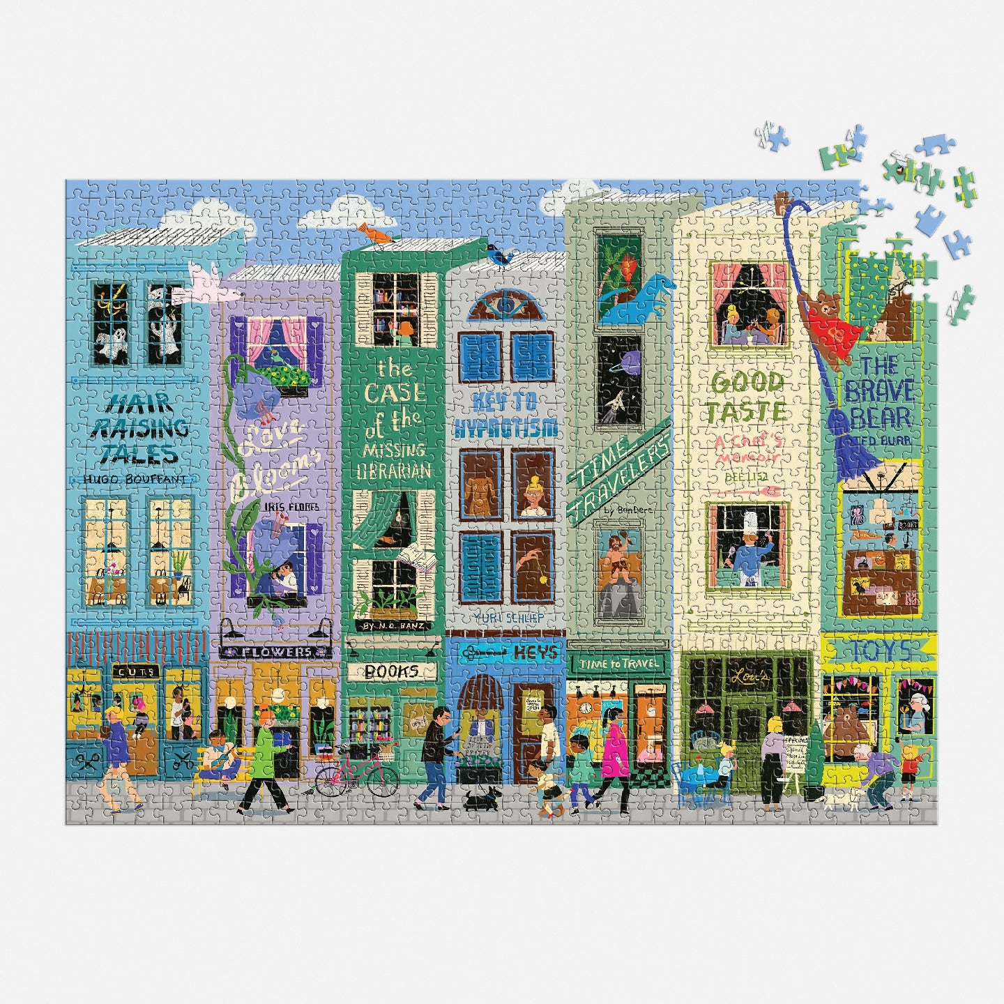 GALISON Main Street Books 1000 Piece Puzzle