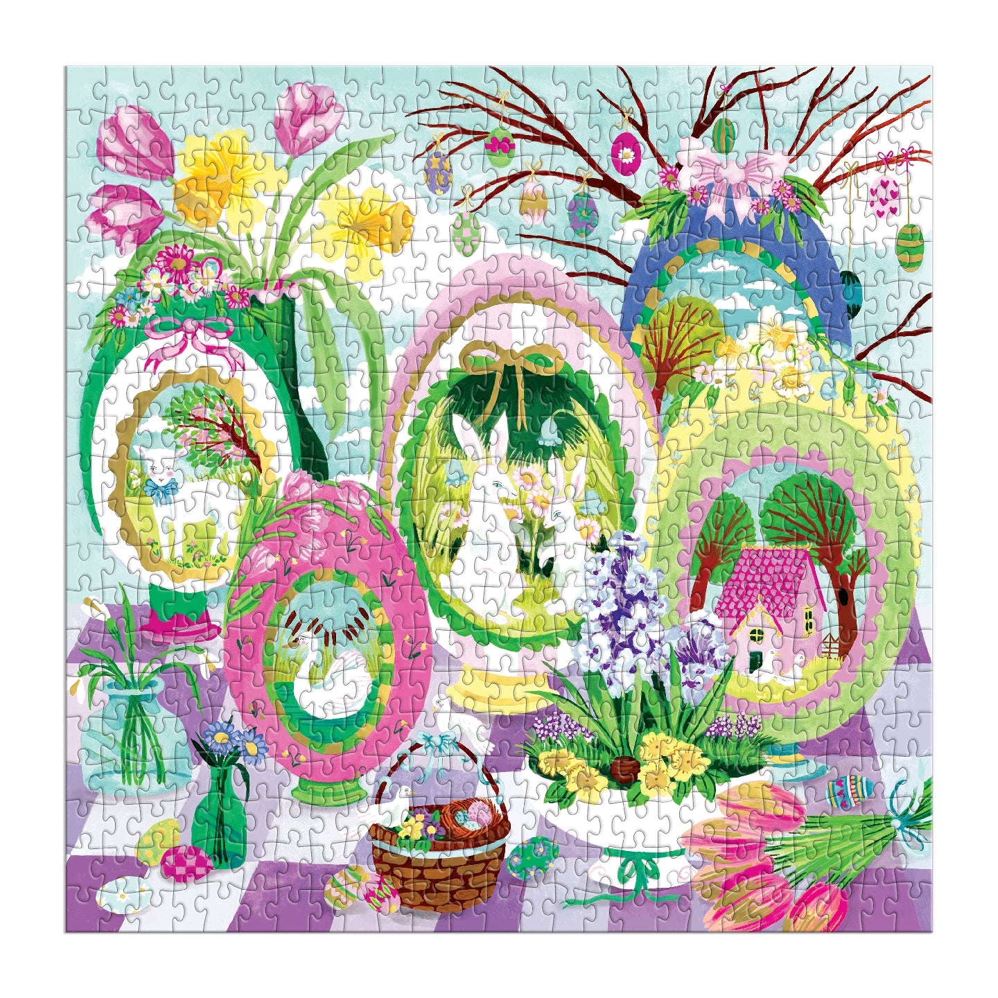 GALISON Windows To Spring 500 Piece Foil Puzzle