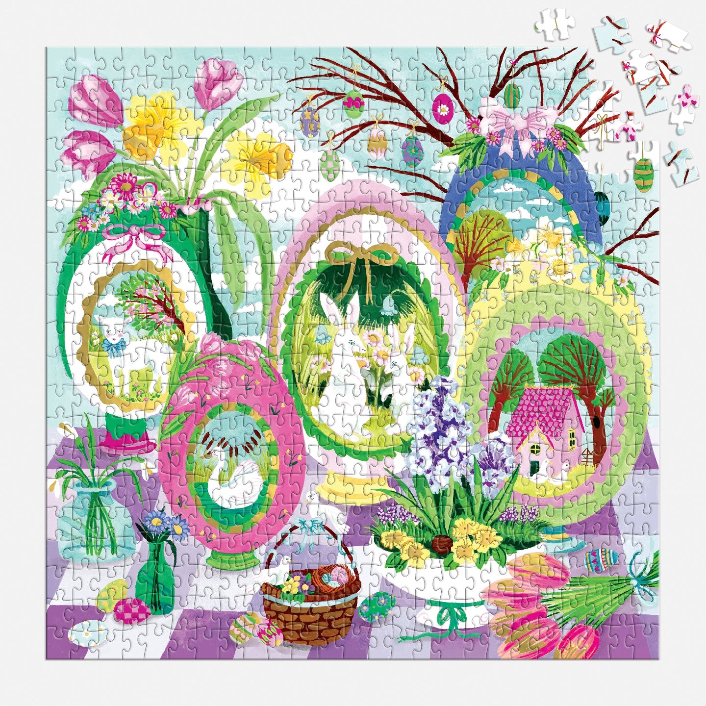 GALISON Windows To Spring 500 Piece Foil Puzzle