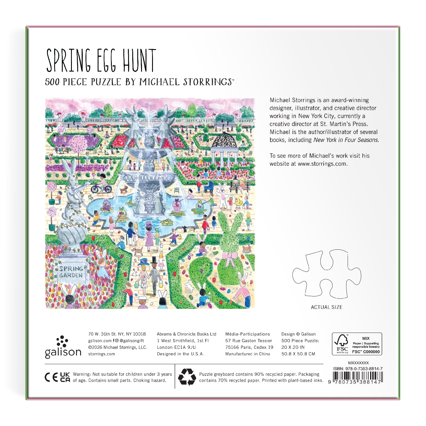 GALISON Michael Storrings Spring Egg Hunt 500 Piece Puzzle