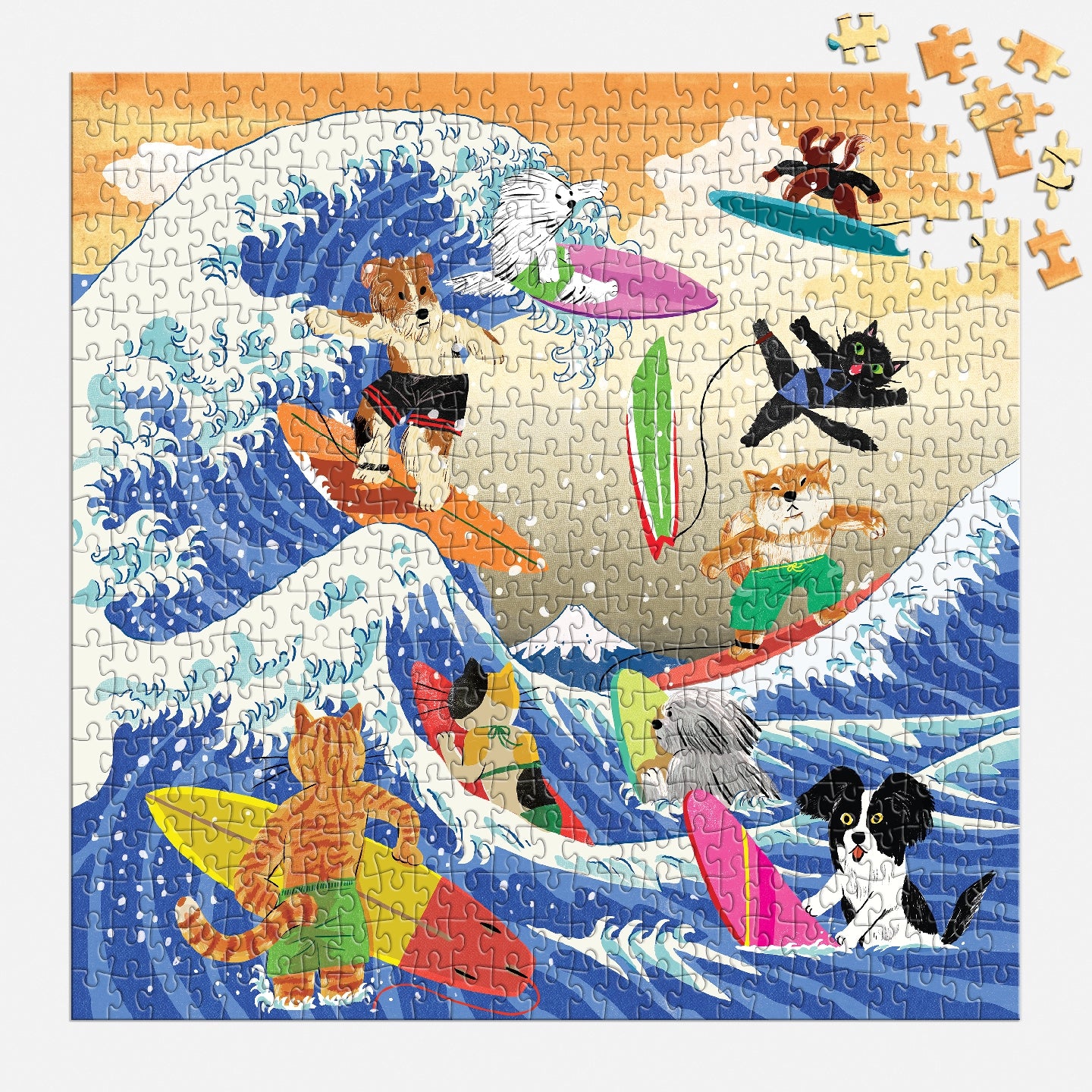 GALISON The Great Surf 500 Piece Puzzle