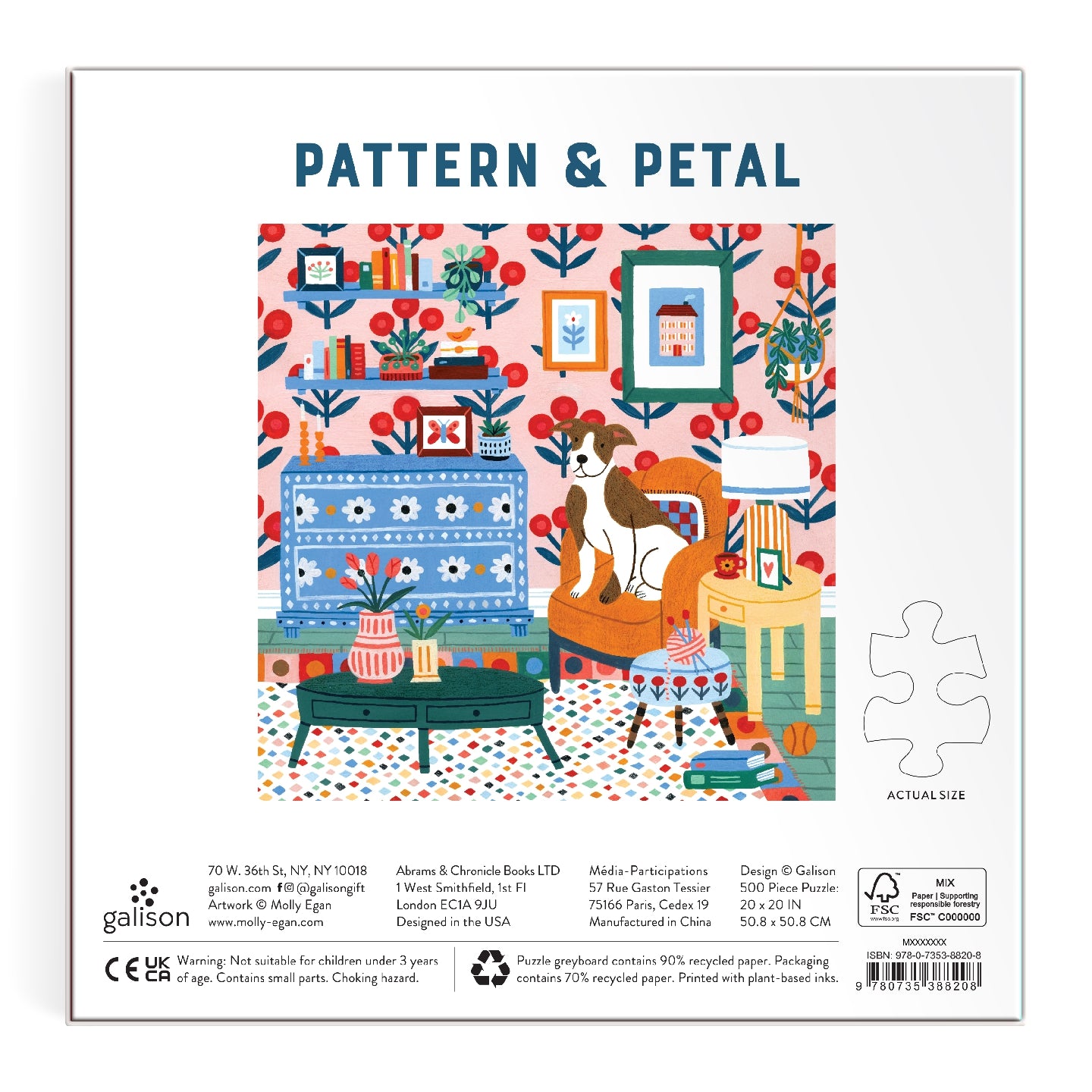 GALISON Pattern & Petal 500 Piece Puzzle