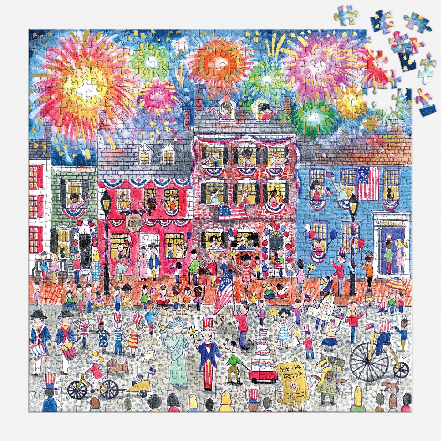 GALISON Michael Storrings Celebrate The USA 500 Piece Foil Puzzle