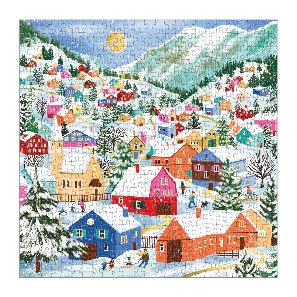 GALISON Swiss Alpine Village 500 Piece Foil Puzzle