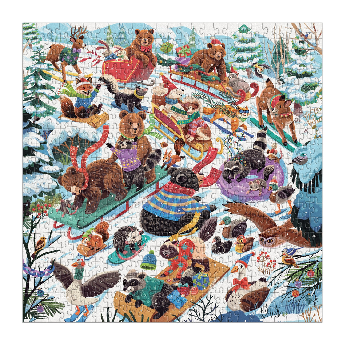 GALISON Dashing All The Way 500 Piece Puzzle