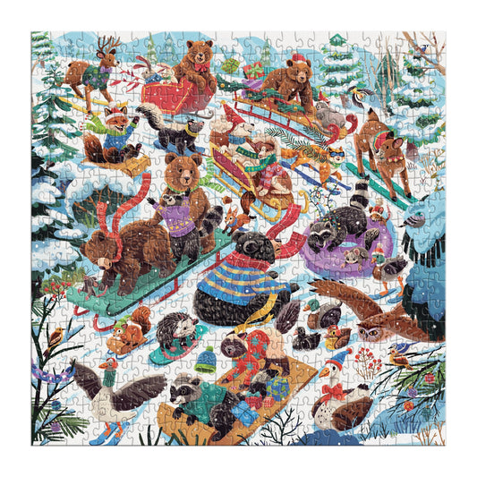 GALISON Dashing All The Way 500 Piece Puzzle
